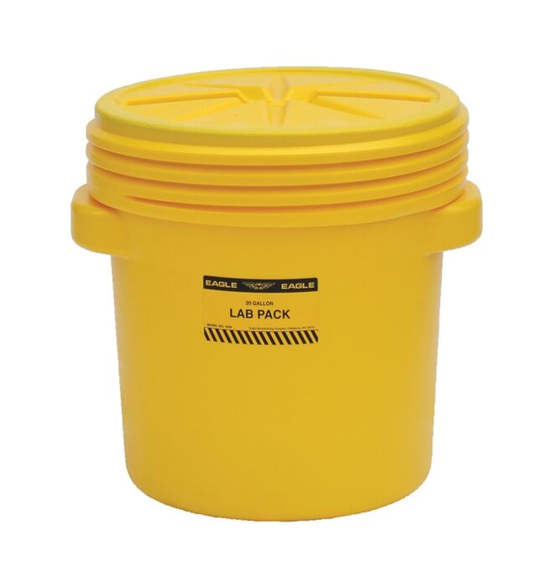 Justrite 1650 Screw-on Lid, Lab Pack Plastic Barrel Drum Industrial Safety Products