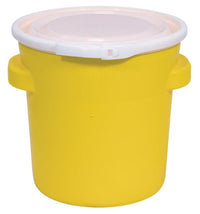 Justrite 1652 20 Gallon, Plastic Lever-Lock, Lab Pack Plastic Barrel Drum, Yellow Industrial Safety Products