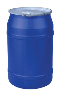 Justrite 1656MBG2 55 Gallon, Metal Lever-Lock, Lab Pack Open Head Plastic Barrel Drum with 2x2in Bung Holes Industrial Safety Products