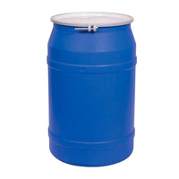 Justrite 1656MBBR 55 Gallon, Metal Bolt Ring, Lab Pack Open Head Plastic Barrel Drum, Blue Industrial Safety Products