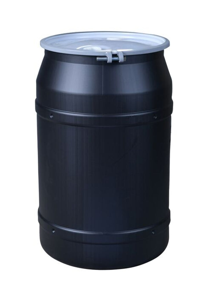 Justrite 1656MBRBG2 55 Gallon, Metal Bolt Ring, Lab Pack Open Head Plastic Barrel Drum with 2x2in Bung Holes Industrial Safety Products