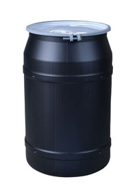 Justrite 1656MBRBG2 55 Gallon, Metal Bolt Ring, Lab Pack Open Head Plastic Barrel Drum with 2x2in Bung Holes Industrial Safety Products