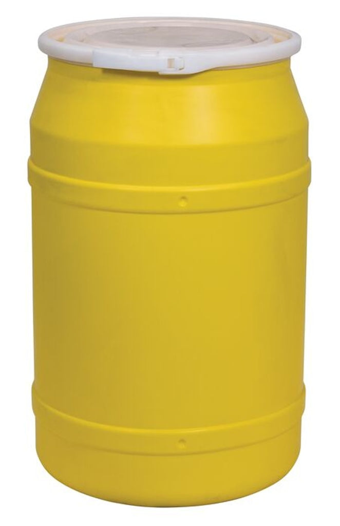 Justrite 1656 55 Gallon, Plastic Lever-Lock, Lab Pack Open Head Plastic Barrel Drum Industrial Safety Products