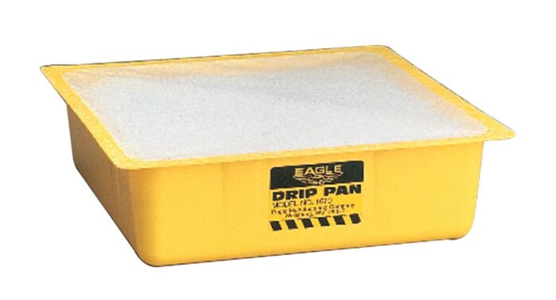 Justrite 1670 1 Gallon Sump Capacity, Drip Pan, with Polypropylene Spill Control