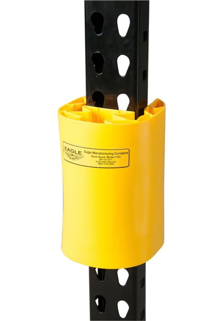 Justrite 1703 6in by 5in by 8in, Rack-Shelf Guard, Fits Racking 3in by 3in Industrial Safety Products