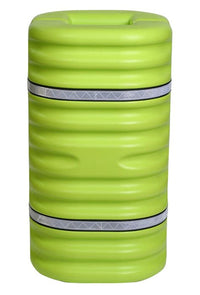 Justrite 1706LM Fits 6in Square Column, Hi-Visibility Column Protector with Reflective Straps, Lime Industrial Safety Products