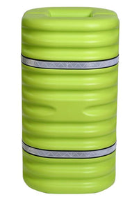 Justrite 1708LM Fits 8in Square Column, Hi-Visibility Column Protector with Reflective Straps, Lime Industrial Safety Products