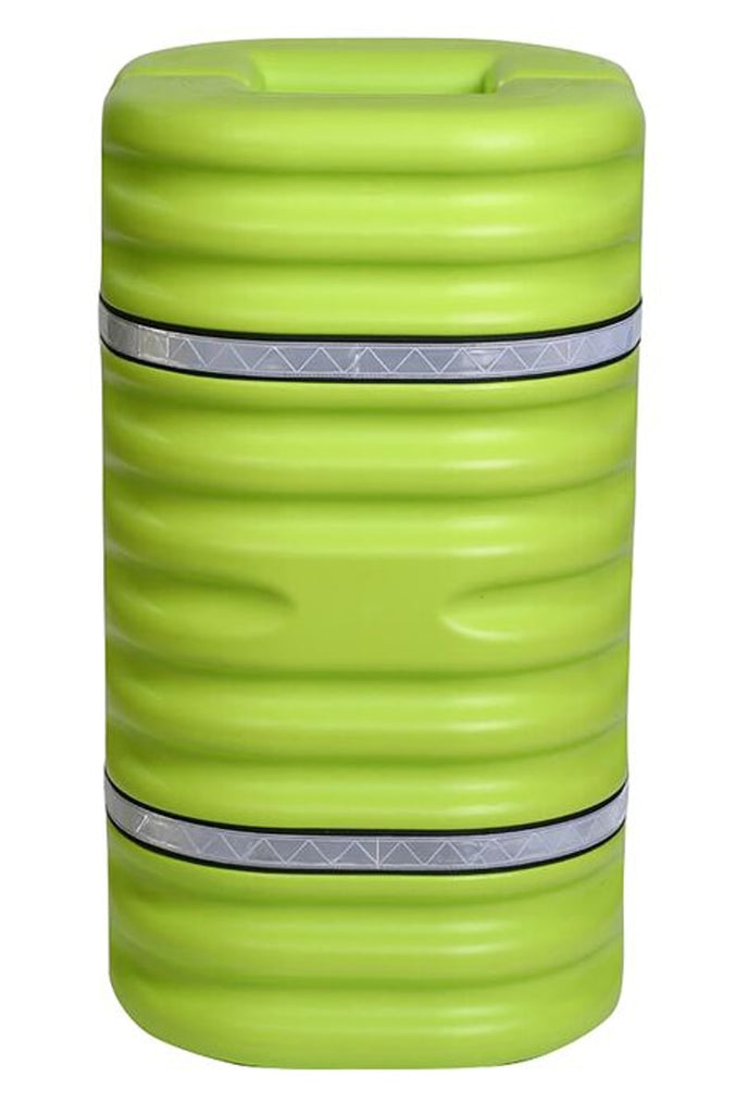 Justrite 1710LM Fits 10in Square Column, Hi-Visibility Column Protector with Reflective Straps, Lime Industrial Safety Products