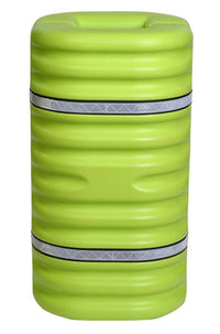 Justrite 1710LM Fits 10in Square Column, Hi-Visibility Column Protector with Reflective Straps, Lime Industrial Safety Products