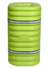 Justrite 1712LM Fits 12in Square Column, Hi-Visibility Column Protector with Reflective Straps, Lime Industrial Safety Products