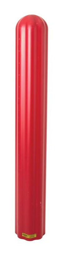 Justrite 1730R 6in by 56in Fluted Bollard Cover, Red Industrial Safety Products