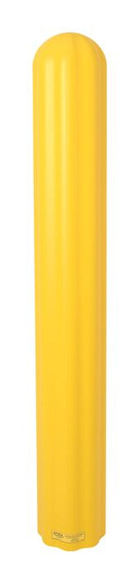 Justrite 1730 6in by 56in Fluted Bollard Cover, Yellow Industrial Safety Products