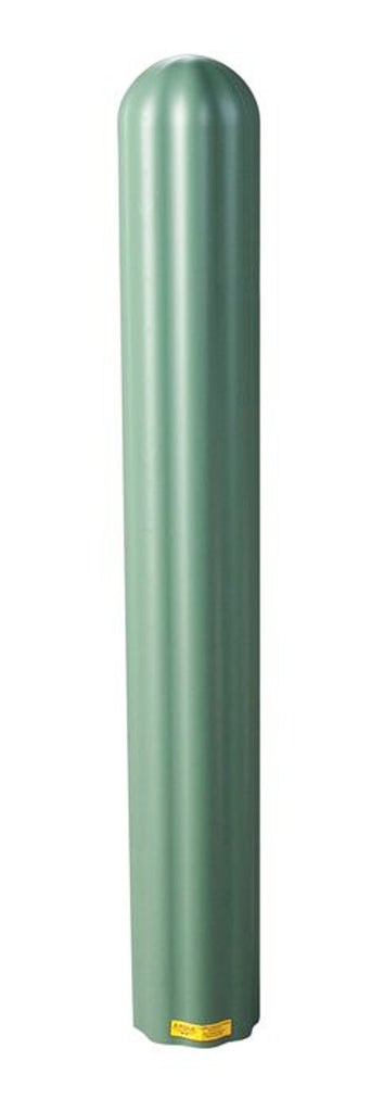 Justrite 1732GN 4in by 56in Fluted Bollard Cover, Green Industrial Safety Products