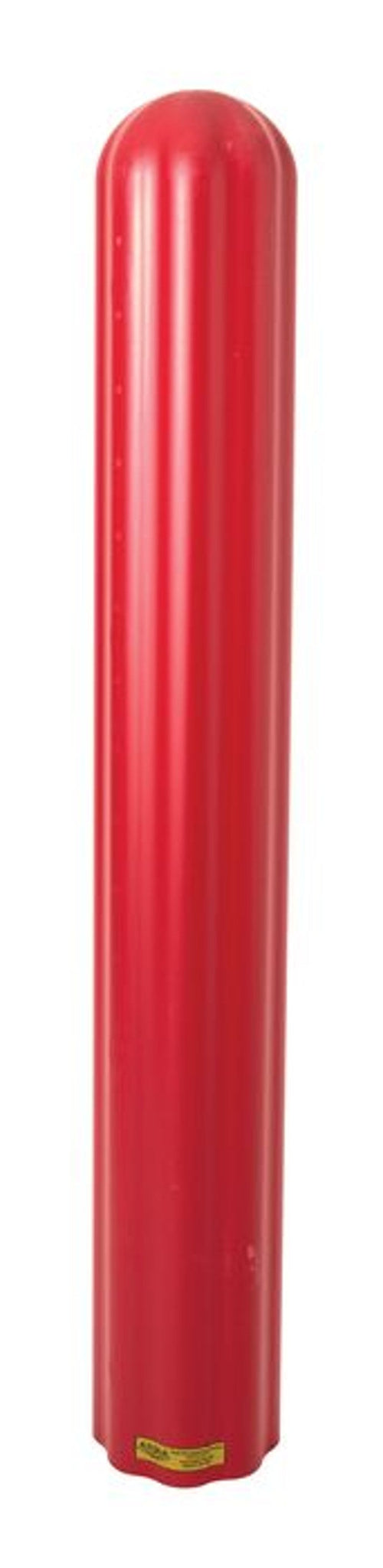 Justrite 1732R 4in by 56in Fluted Bollard Cover, Red Industrial Safety Products