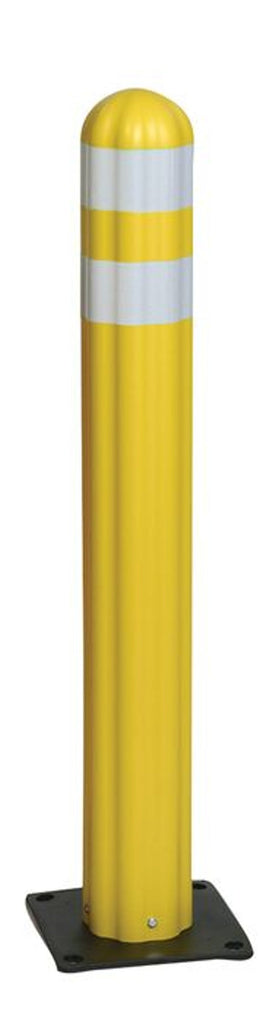 Justrite 1734Y 5.75inW by 42inH, Plastic Guide Post Delineators - 3in Wide Reflective Band Industrial Safety Products