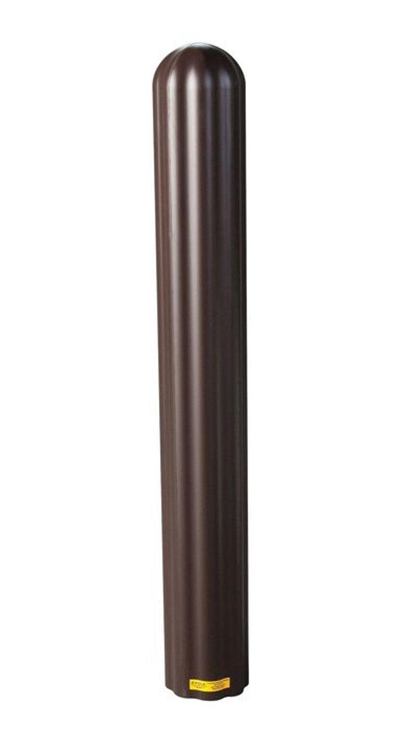 Justrite 1738BR 8in by 56in Fluted Bollard Cover, Brown Industrial Safety Products