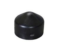 Justrite 1749 5in Outside Diameter, 4in Round Plastic Post Cap, Black Industrial Safety Products