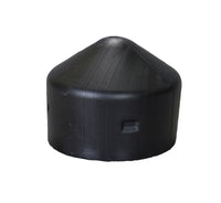 Justrite 1758 5-7/8in Outside Diameter, 5in Round Plastic Post Cap, Black Industrial Safety Products