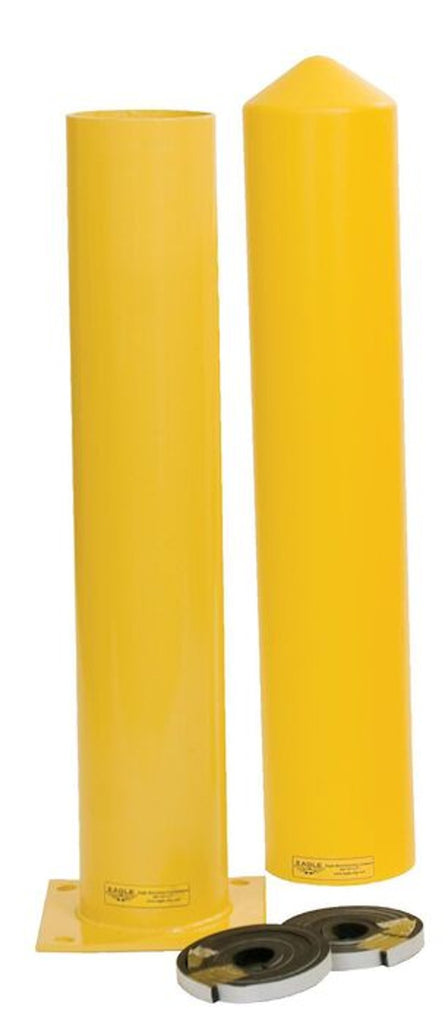 Justrite 1743PS Bollard, Sleeve, High, Bollard Post and Sleeve Combo with Installation Kit, Yellow Industrial Safety Products