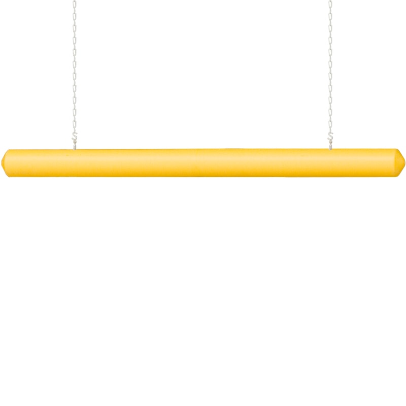 Justrite 1780 5in by 76in Plastic Clearance Bar, Yellow Industrial Safety Products