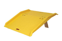 Justrite 1795 35in Wide by 4in High, Plastic Wide Portable Dock Plate, Yellow Industrial Safety Products