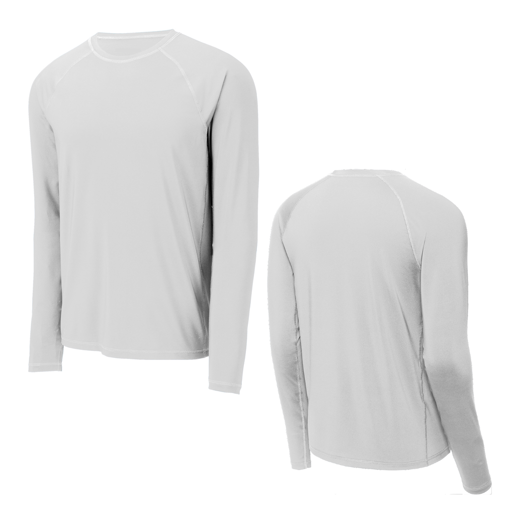 Kemp USA 18-009-LS-WHI-XL-NL Rashguard Long Sleeve, Blank