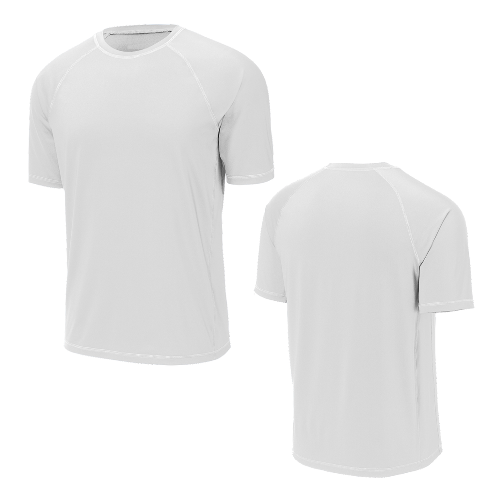Kemp USA 18-009-SS-WHI-XL-NL Rashguard Short Sleeve, Blank