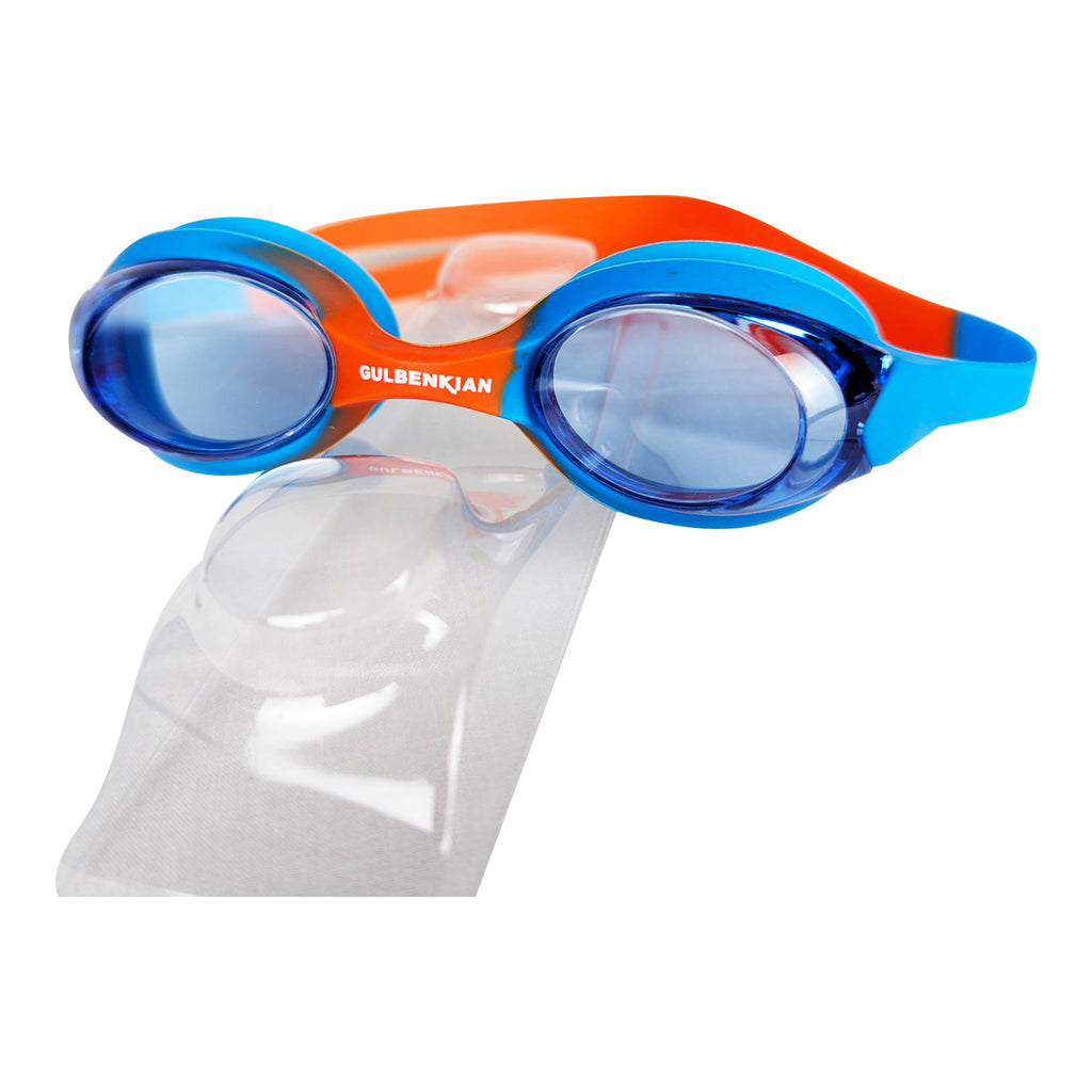 Kemp USA 18-201-ORG-ROY Swim Goggles, Child, Orange & Royal Blue
