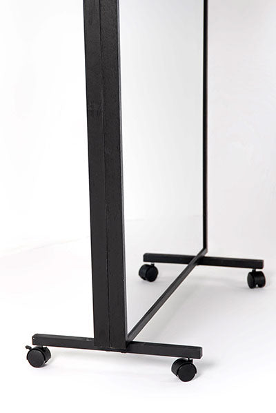 LiteMirror Glassless Mirror, Rolling Stand, Vertical, 36" W x 72" H — for Therapy and Rehabilitation Programs