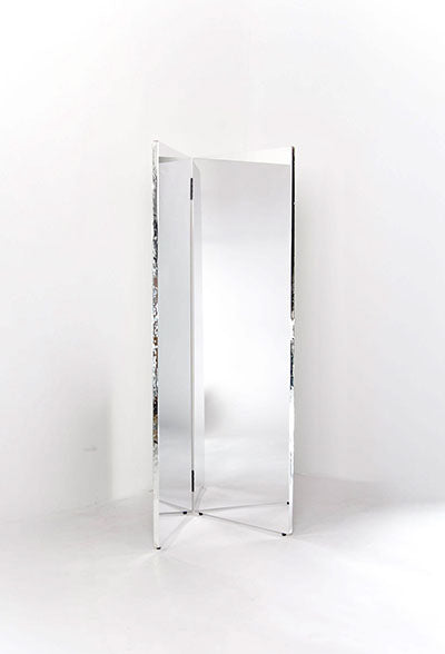 LiteMirror Glassless Mirror, Free-Standing, Double Panel, No Fabric, 24" H x 72" H — for Therapy and Rehabilitation Programs