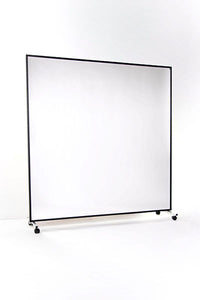 LiteMirror Glassless Mirror, Rolling Stand and Corkboard Back Panel, 48" W x 84" H — for Therapy and Rehabilitation Programs