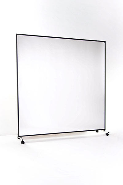 LiteMirror Glassless Mirror, Rolling Stand and Corkboard Back Panel, 60" W x 72" H — for Therapy and Rehabilitation Programs