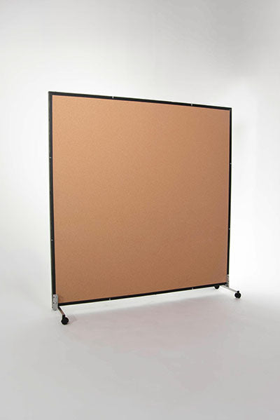 LiteMirror Glassless Mirror, Rolling Stand and Corkboard Back Panel, 72" W x 84" H — for Therapy and Rehabilitation Programs