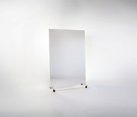 LiteMirror Glassless Mirror, Rolling Stand and Whiteboard Back Panel, 48" W x 84" H — for Therapy and Rehabilitation Programs