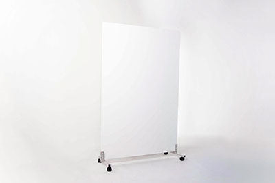 LiteMirror Glassless Mirror, Rolling Stand and Whiteboard Back Panel, 60" W x 72" H — for Therapy and Rehabilitation Programs