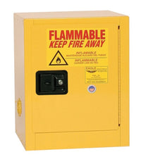 Justrite 1901X Bench Top Flammable Liquid Cabinet 1 Shelf 1 Door Manual Close, 2 Gallon