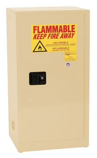 Justrite 1905X Space Saver Flammable Liquid Cabinet 1 Shelf 1 Door Self Close, 16 Gallon