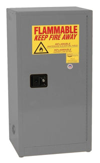 Justrite 1905X Space Saver Flammable Liquid Cabinet 1 Shelf 1 Door Self Close, 16 Gallon