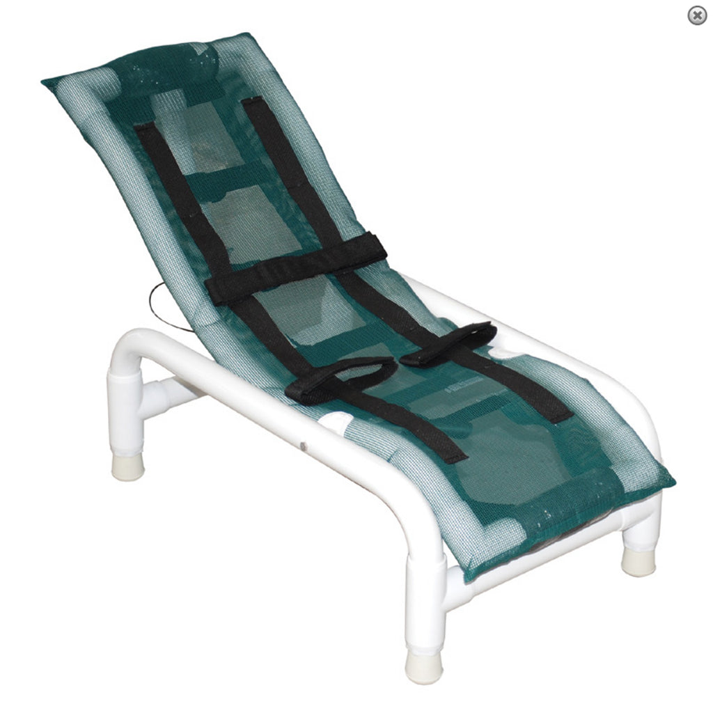 MJM Medium Reclining Mobile Shower Chair – Healthcare-Grade PVC Frame with Legrest