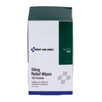 First Aid Only Sting Relief Wipes (Pack of 18)