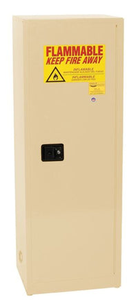 Justrite 1923X Space Saver Flammable Liquid Cabinet 24 Gallon 3 Shelves 1 Door Manual Close