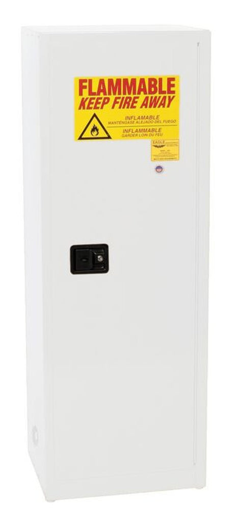 Justrite 1923X Space Saver Flammable Liquid Cabinet 24 Gallon 3 Shelves 1 Door Manual Close