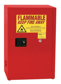 Justrite 1905X Space Saver Flammable Liquid Cabinet 1 Shelf 1 Door Self Close, 16 Gallon