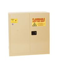 Justrite 1930X Flammable Liquid Cabinet 1 Shelf Sliding Self Close, 30 Gallon