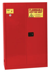Justrite 1930X Flammable Liquid Cabinet 1 Shelf Sliding Self Close, 30 Gallon