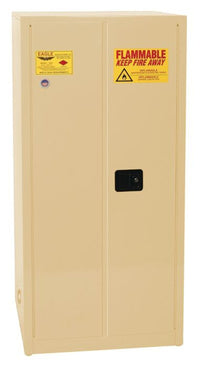 Justrite 1947X Flammable Liquid Cabinet 2 Shelves 2 Door Manual Close, 45 Gallon