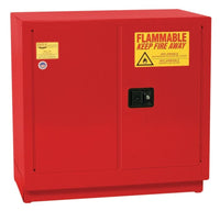 Justrite 1971X 22 Gallon Fire Cabinet 1 Shelf 2 Doors Manual Close Under Counter