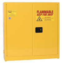 Justrite 1976X 24 Gallon Fire Cabinet 3 Shelves 2 Doors Manual Close Wall Mount