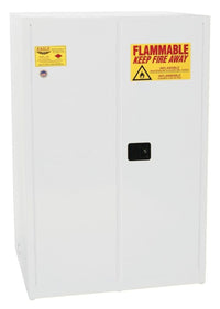 Justrite 1947X Flammable Liquid Cabinet 2 Shelves 2 Door Manual Close, 45 Gallon