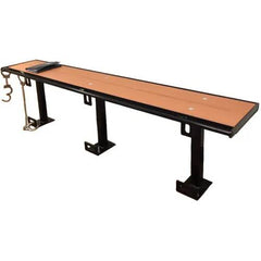 Prisoner Bench Composite Lumber Jail Seating without Backrest - Cedar